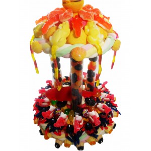 PIECE MONTEE 2 NIVEAUX GRAND SOCLE HALLOWEEN