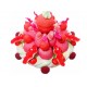 GATEAU DE BONBONS TRESSE ROUGE 22 CENTIMETRES.