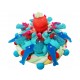 GATEAU DE BONBONS TRESSE BLEU 22 CENTIMETRES