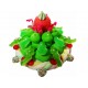 GATEAU DE BONBONS TRESSE VERT 22 CENTIMETRES