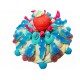 GATEAU DE BONBONS TRESSE BLANC/BLEU 22 CENTIMETRES