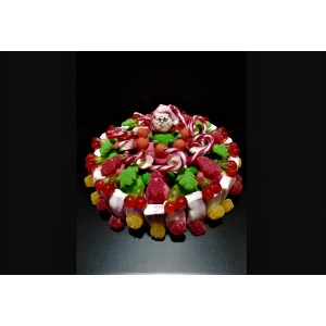 MAXI GATEAU DE BONBONS LARD NOEL 32 CENTIMETRES