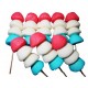 MINI BROCHETTE DE BONBONS BLEU, BLANC, ROUGE