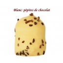 BOULE MOUSSE CHOCOLAT BLANC + PEPITES DE CHOCOLAT