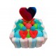 CARRE DE BONBONS 4/4 ST VALENTIN RAINBOW