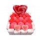 CARRE DE BONBONS 4/4 ST VALENTIN SUCETTE ROSE