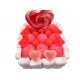 CARRE DE BONBONS 4/4 ST VALENTIN SUCETTE ROSE