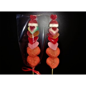 BROCHETTE BONBON SAINT VALENTIN (Si + de X50 unités).