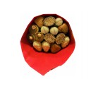 Bouquet de chocolat BELGE.moka lait-noisette blanche-leo blanc.