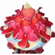 PIECE MONTEE 2 NIVEAUX PETIT SOCLE FRAISE