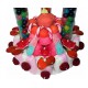 PIECE MONTEE 2 NIVEAUX PETIT SOCLE FRAISE