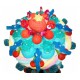 PIECE MONTEE 2 NIVEAUX PETIT SOCLE FRAMBOISE
